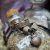 Finisterrei (Spanyolország) homokkal készült emlékgyűrű