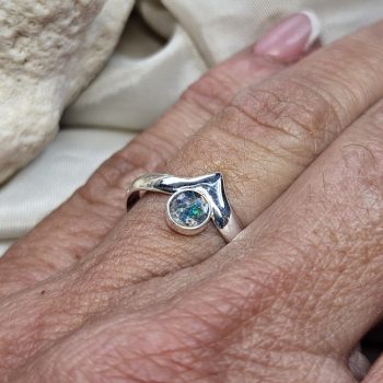 Ölelő fény – ezüst emlékgyűrű