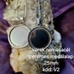 Kutyaszőrrel készült kerek medál 