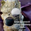 Kutyaszőrrel készült kerek medál 